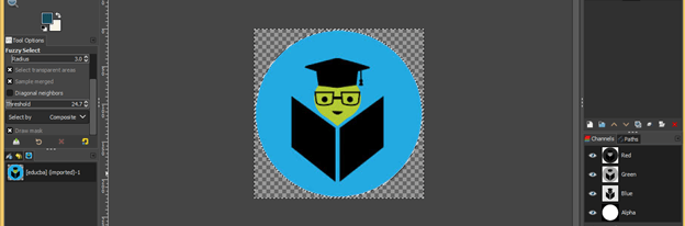 GIMP remove background output 6