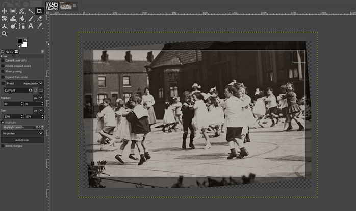 GIMP rotate output 14