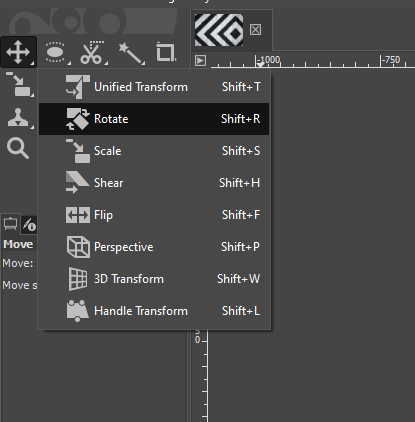 GIMP rotate output 5