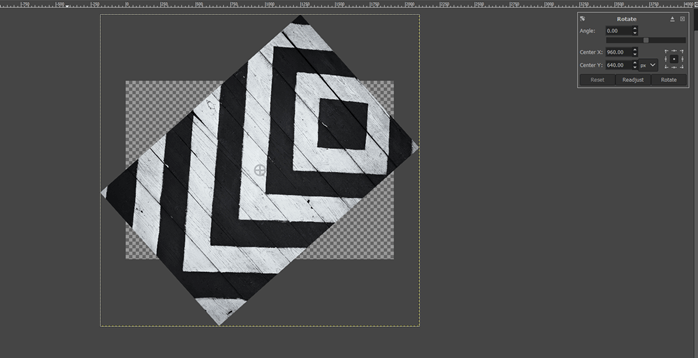 GIMP rotate output 8