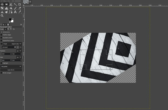GIMP rotate output 9