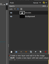 GIMP text outline output 10
