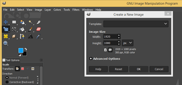 GIMP text outline output 2