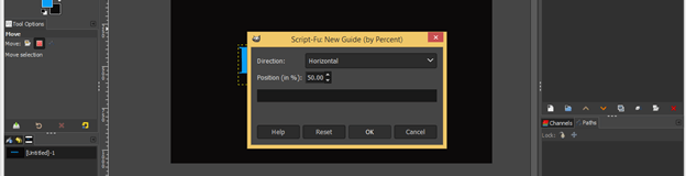 GIMP text outline output 7
