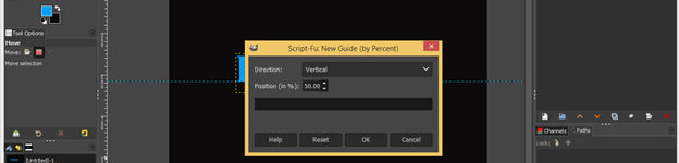 GIMP text outline output 8