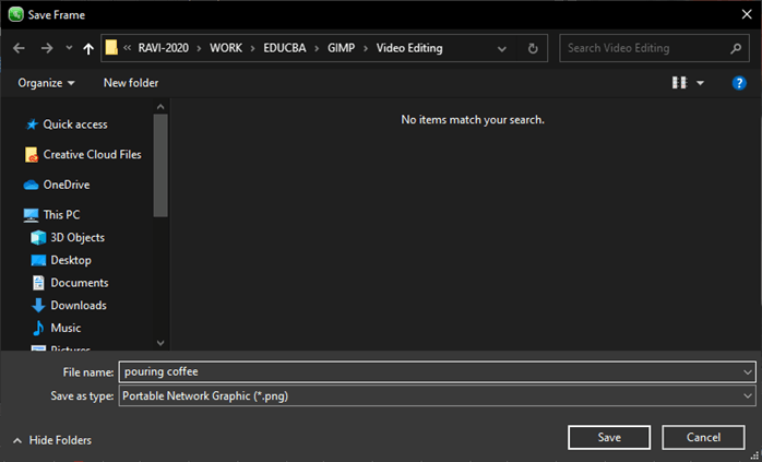  GIMP video modifying output 12