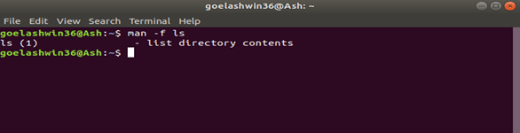 Linux man Command output 3