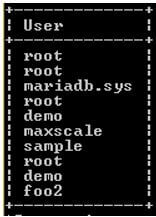 users need to see all users created