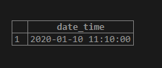 date_time value