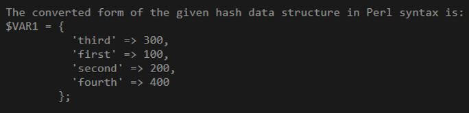 convert the given hash data structure