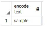 PostgreSQL encode 2