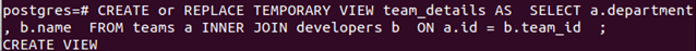 Postgres Create View 6
