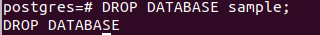 Postgres DROP Database 7