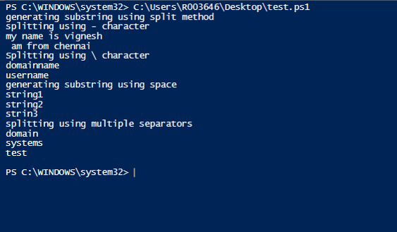 PowerShell SubString 6