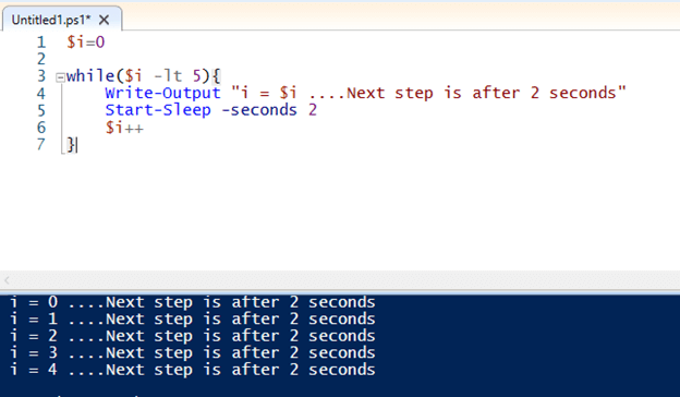 PowerShell pause output 3