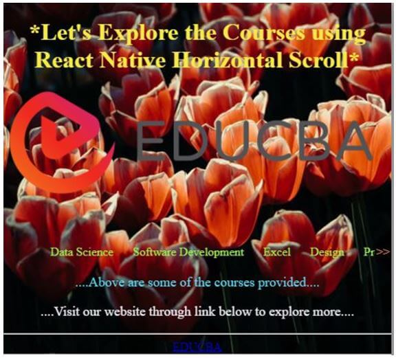 React Native Horizontal Scroll 1