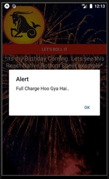 React native bottom sheet output 12