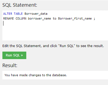 Run SQL