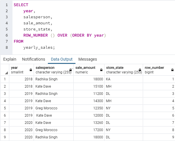 SQL ROW_NUMBER 2