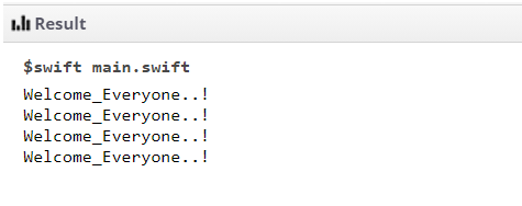Swift For Loop 3