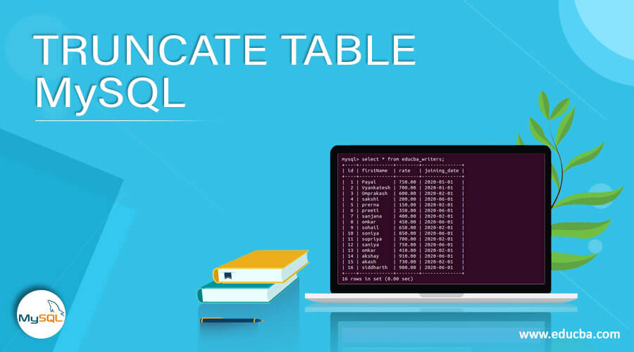 TRUNCATE TABLE MySQL