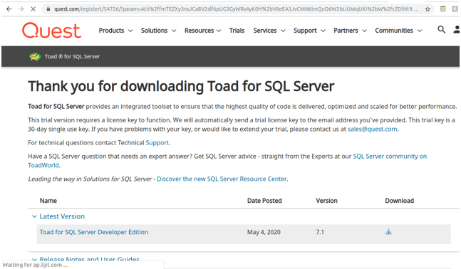 Toad for MySQL 4
