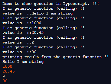 TypeScript Generic