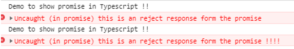 TypeScript promise output 2
