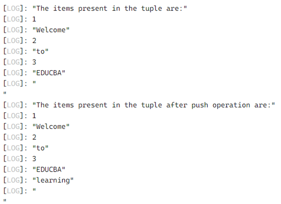 TypeScript tuple output 1