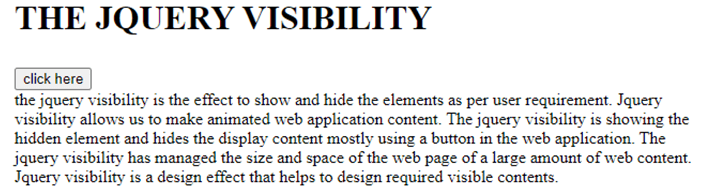 jQuery Visibility -1.3