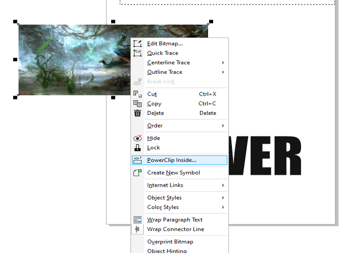 CorelDRAW Powerclip 5