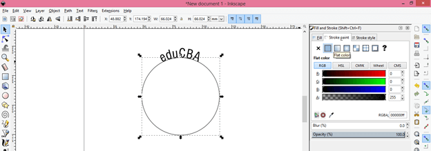 Inkscape curved text output 13