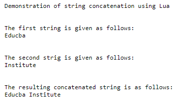 Lua String Concatenation 1