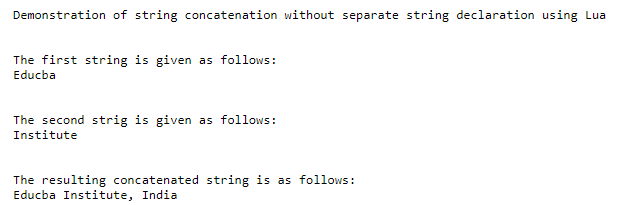 Lua String Concatenation 2