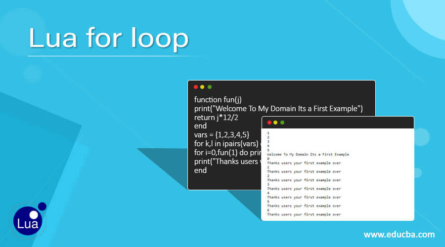 Lua for loop