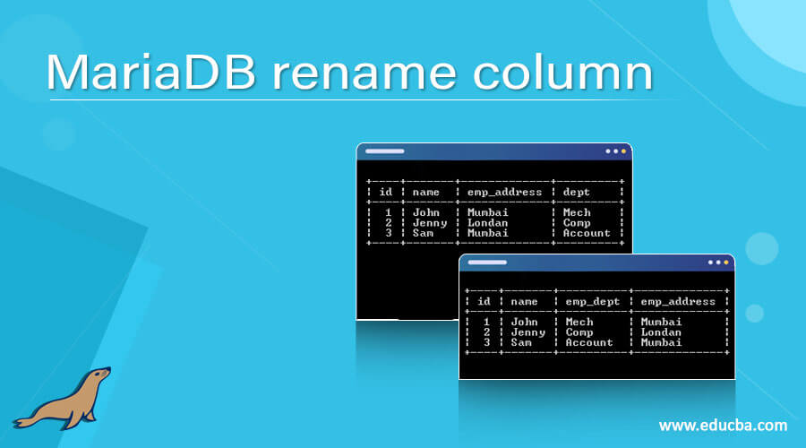 MariaDB rename column