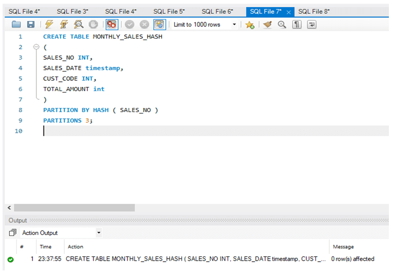 MySQL Partitioning-1.6