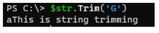 PowerShell Trim 10