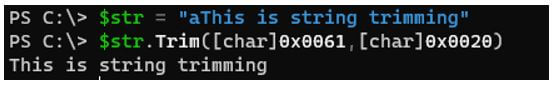 PowerShell Trim 12