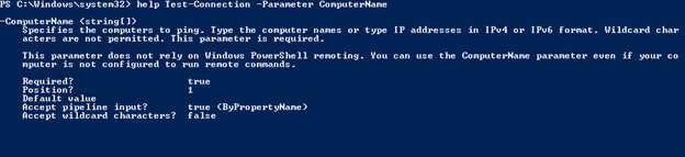 PowerShell test-connection output 2
