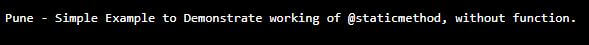 Python @staticmethod Example 1