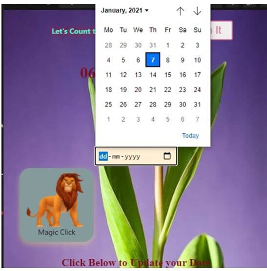 “calendar icon”