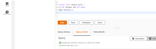 Redshift Create Table 1