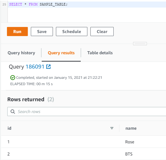 Redshift Create Table 2