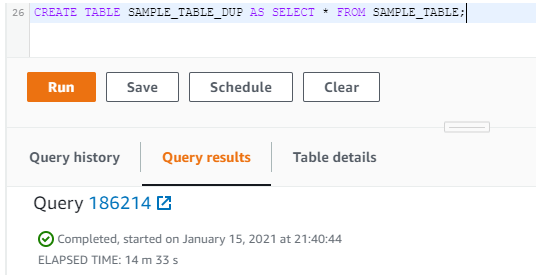 Redshift Create Table 4