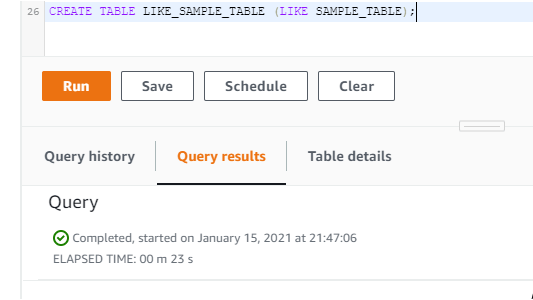 Redshift Create Table 6