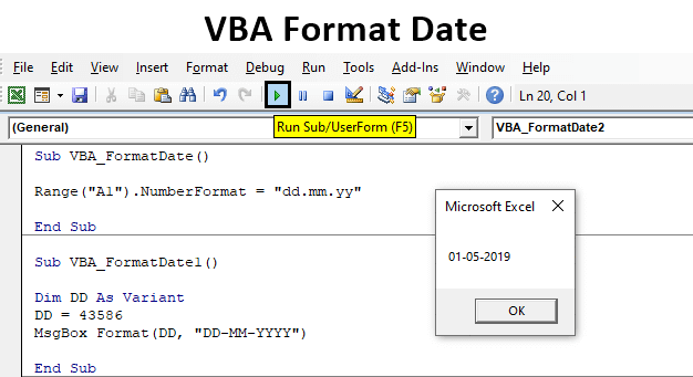 VBA Format Date