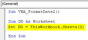 VBA Format Date Example 3-4