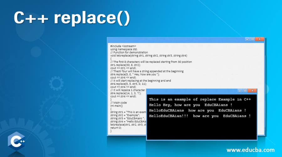 C++ replace()