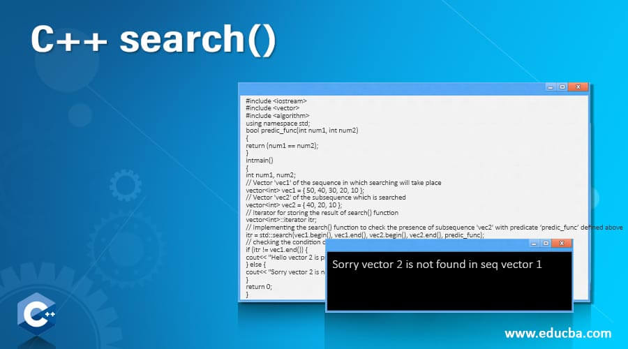  C++ search()